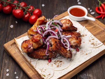 Шашлык из куриных крылышек