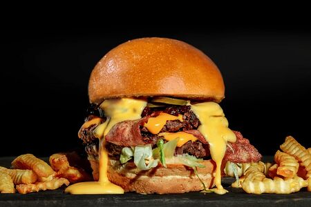 Одинарный сладко-острый бургер