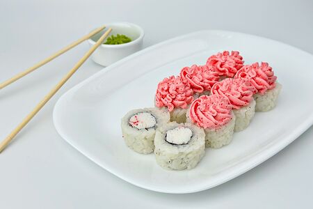 Ролл Лава с крабом