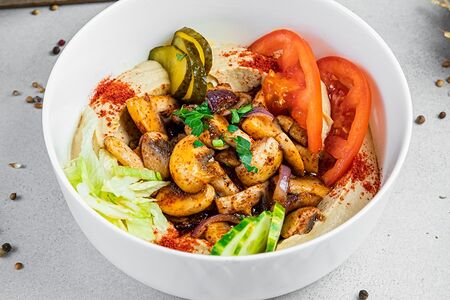 Хумус с грибами