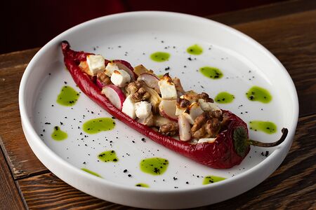 Перец рамиро с артишоками и брынзой