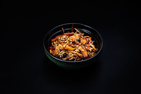 Вок Удон Тигровая креветка в устричном соусе