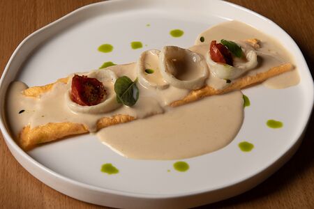 Омлет с кальмаром 