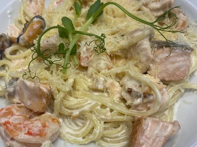 Паста с морепродуктами 