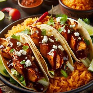 Մոլե սոուսով հավի տակո