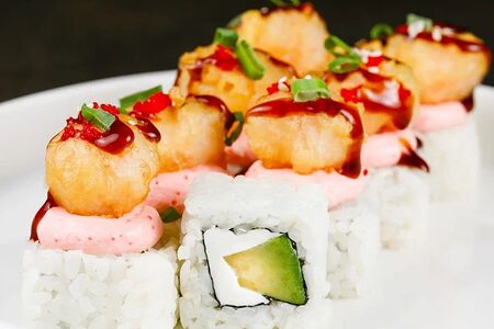 Ролл с креветками