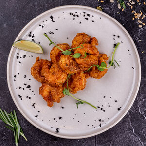 Креветки королевские жареные