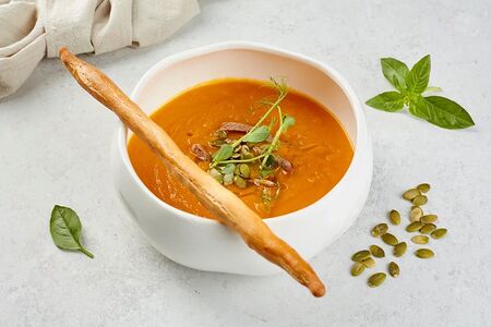 Крем – суп из тыквы ягнёнком