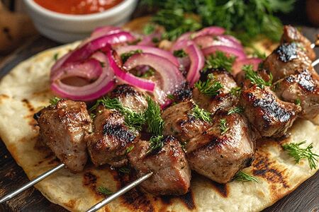 Шашлык из cвинoй шеи