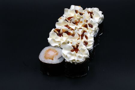 Запеченный сливочный с креветкой