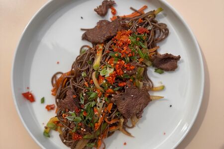 Соба с говядиной