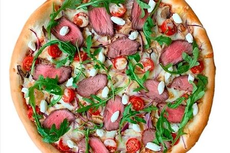 Мини-пицца с ростбифом