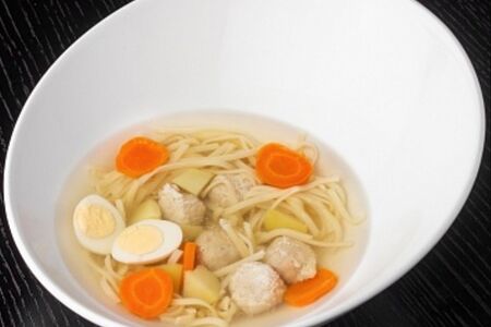 Супчик куриный с лапшой