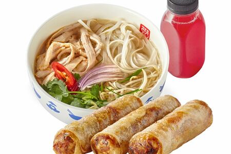 Комбо №6: Суп на выбор, Нэм Га (3 шт.), Морс