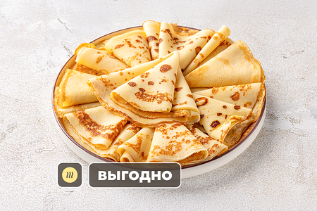 Стопка блинчиков домашних