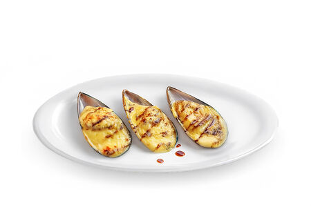 Мидии запеченные