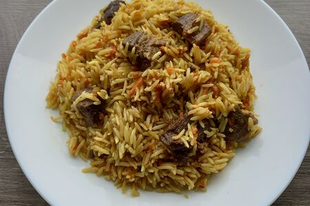 Плов узбекский с говядиной