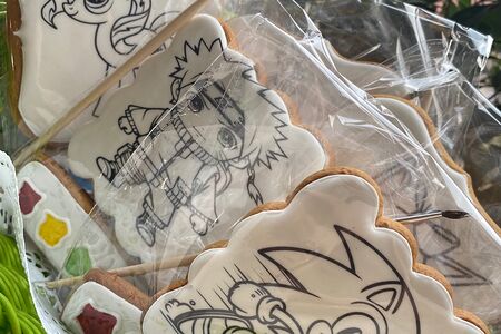 Имбирные пряники-раскраски