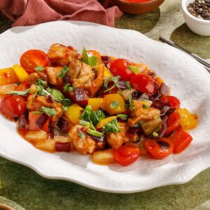 Курица с ананасами