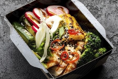 Поке с куриной грудкой су-вид