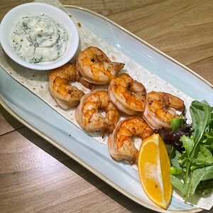 Креветки на мангале