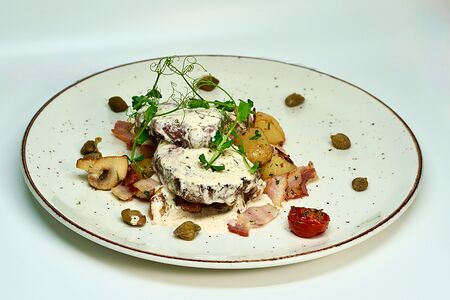 Телячий бланкет в сливочно-трюфельном соусе