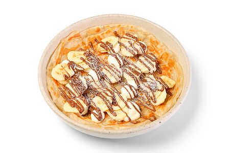 Лепёшка роти с бананом и Нутеллой
