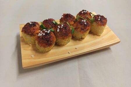 Запеченный с курицей