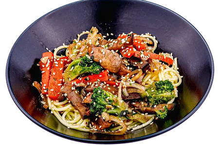 Яичная лапша с овощами