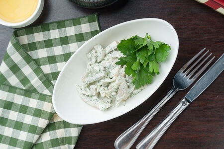 Грузди соленые со сметаной