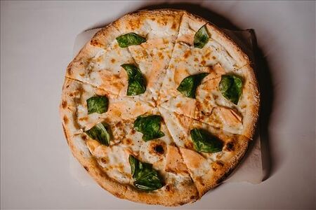 Пицца с лососем х