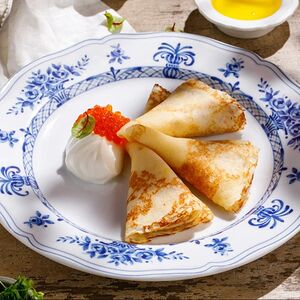 Блины с красной икрой