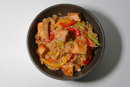 Тяхан с курицей