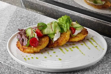 Драники с овощами