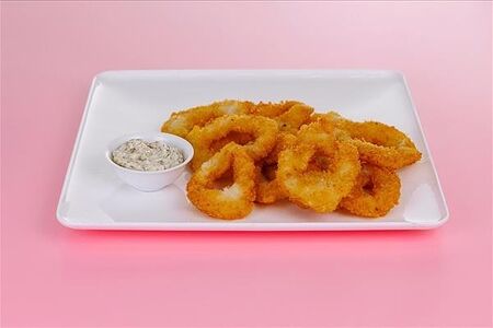 Кольца кальмара во фритюре