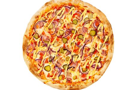 Пицца Бекон Бургер круглая