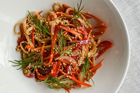 Лапша wok с морепродуктами