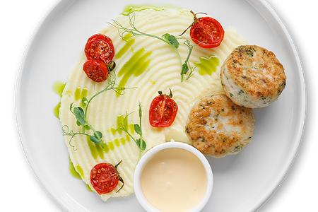 Котлетки из индейки с брокколи