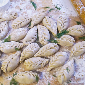 Вареники с картофелем и луком