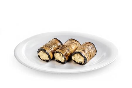 Рулетики из баклажанов