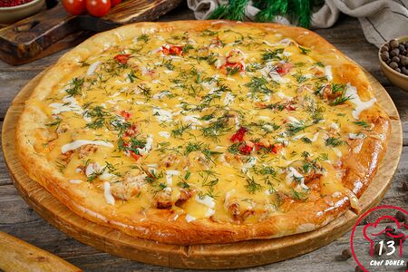 Пицца с сосиской 