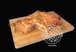 Пирог с капустой и курицей мини