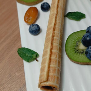 Трубочка со сгущённым молоком