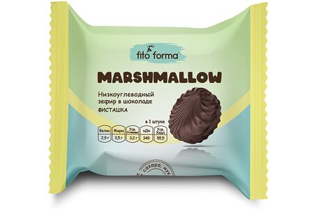 Низкоуглеводный зефир в шоколаде Фисташка 