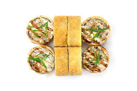 Темпура с копчёной форелью