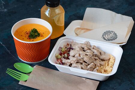 Обед с индейкой и кускусом