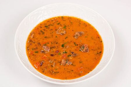 Суп из говядины с чечевицей