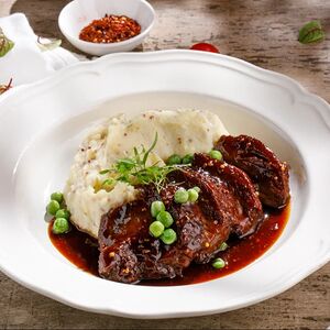 Говяжьи щеки с пюре