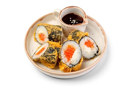 Суширрито темпура с лососем