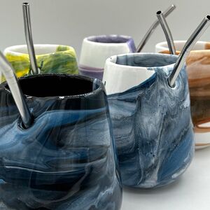 Стакан керамический калабас с бомбильей